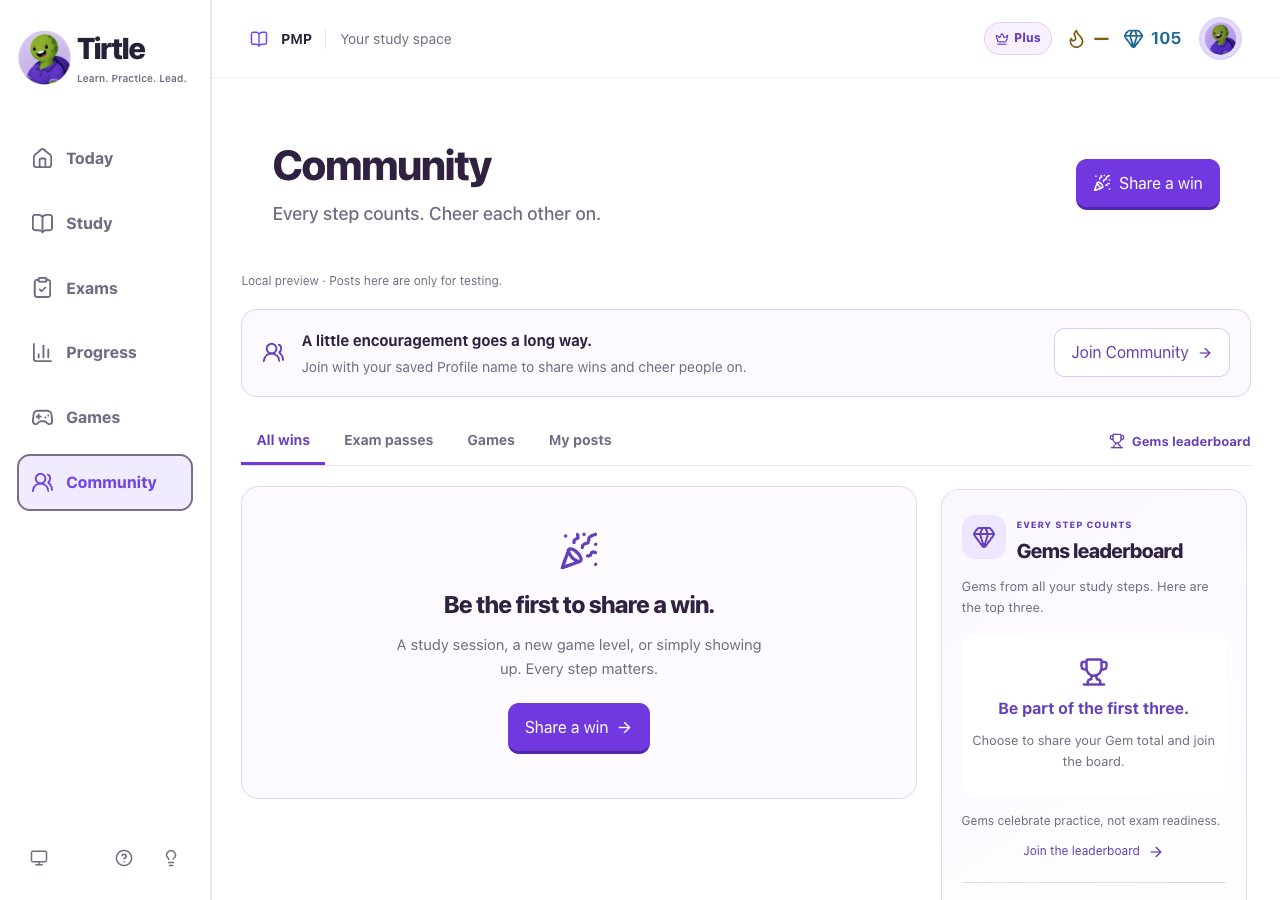 Community page with the Join Community invitation and sharing options